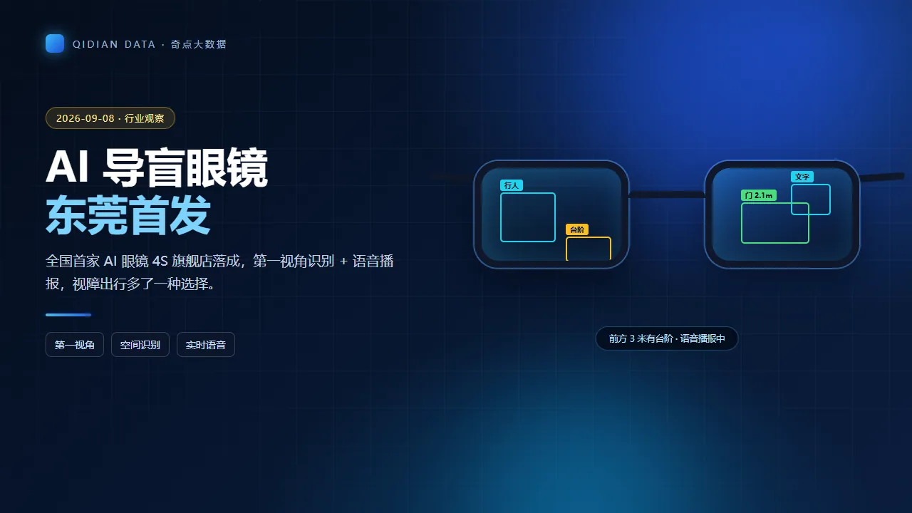 AI 导盲眼镜东莞首发