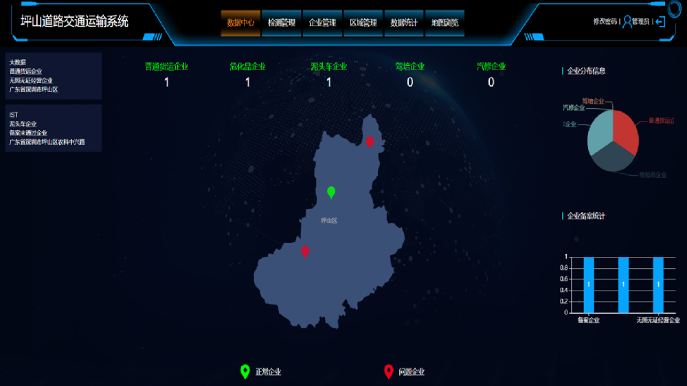 深圳市坪山区运输企业管理系统